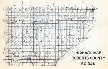 Roberts County Highway Map 1, Roberts County 1952